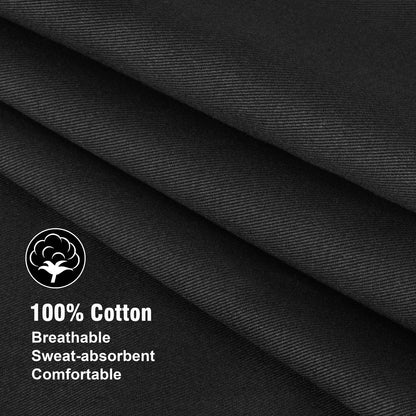 Xornis 100% Cotton Funny Apron with 2 Pockets for Men Women BBQ Grilling Adjustable Bib Black Aprons Gifts Cooking Kitchen