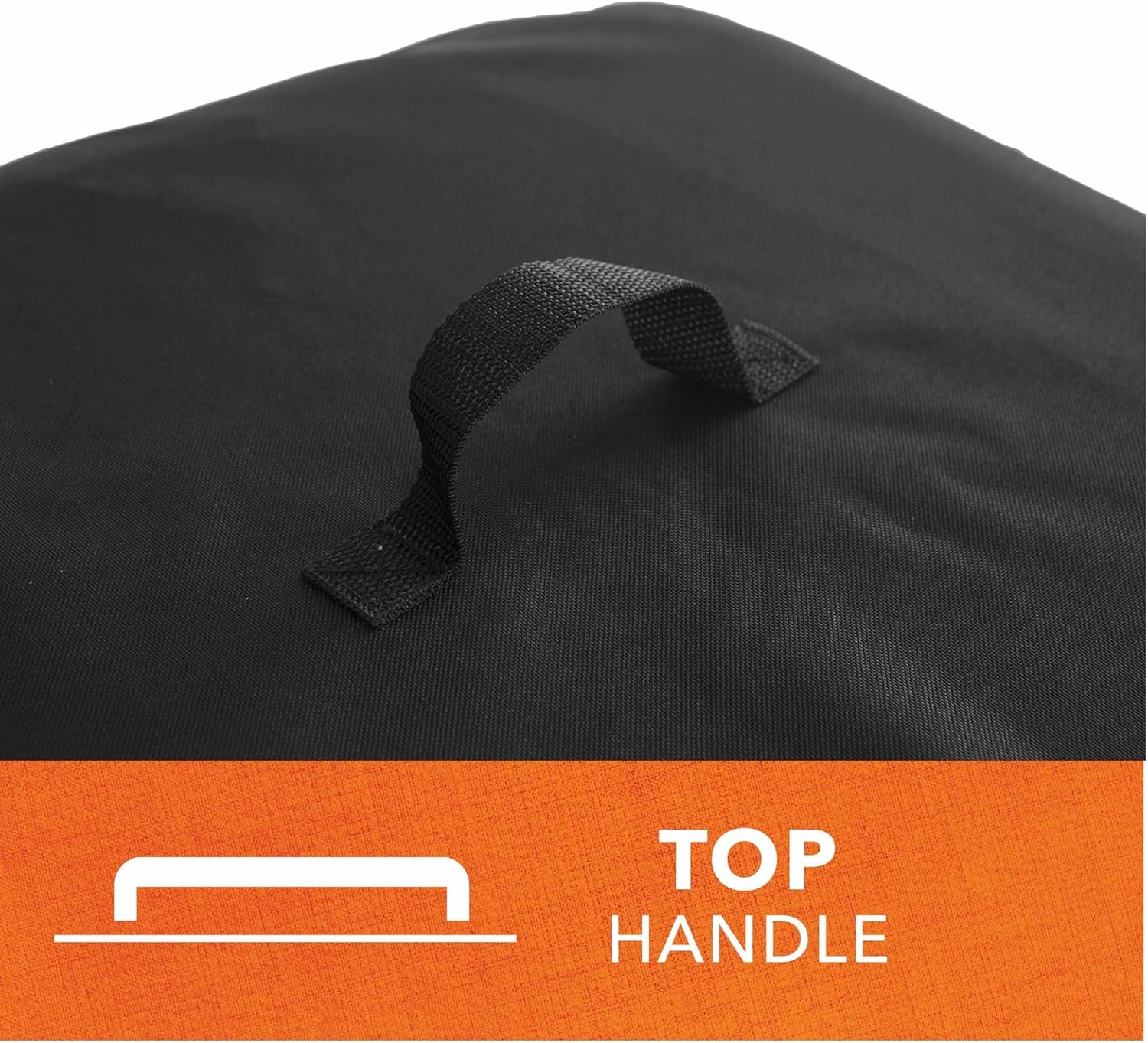 Modern Leisure 2974 Basics Walk-A-Bout Charcoal Grill Cover (21.5 L X 21.5 D X 14.5 H Inches) Water-Resistant, Black
