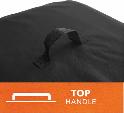 Modern Leisure 2974 Basics Walk-A-Bout Charcoal Grill Cover (21.5 L X 21.5 D X 14.5 H Inches) Water-Resistant, Black