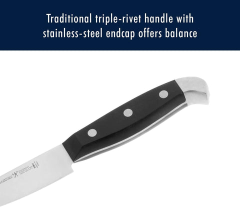 Image of HENCKELS Premium Quality 15-Piece Knife Set with Block, Razor-Sharp, German Engineered Knife Informed by over 100 Years of Masterful Knife Making, Lightweight and Strong, Dishwasher Safe