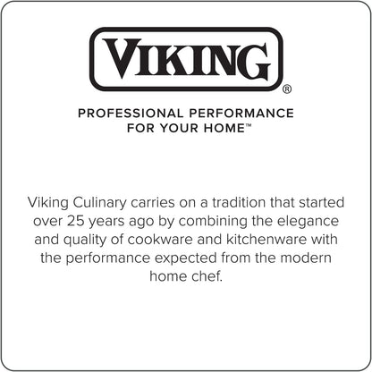 Viking Non Stick Double Burner Griddle, Hard Anodized Nonstick Kitchen Cookware Grill Pan with Handles, Oven Safe, Works on Electronic, Ceramic, and Gas Stove Tops, 19 X 11 Inch