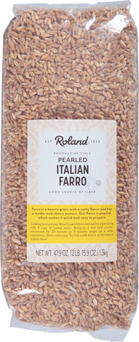 Image of Roland Foods Pearled Italian Farro, Specialty Imported Food, 48-Ounce Bag