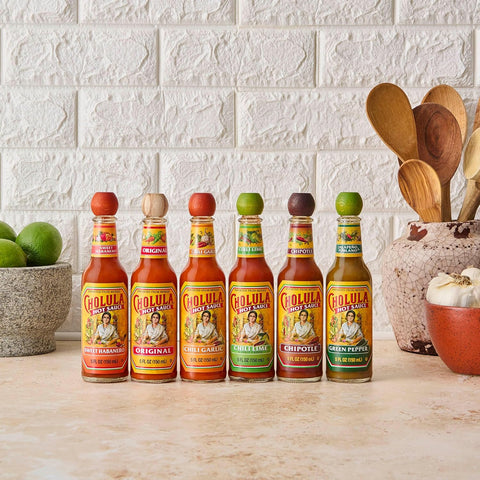 Image of Cholula Hot Sauce Variety Pack, Product of Mexico, Gift Set Includes Six 5 Fl Oz Signature Cholula Hot Sauces for Eggs, Pizza, Mexican Dishes, and More, 30 Fl Oz