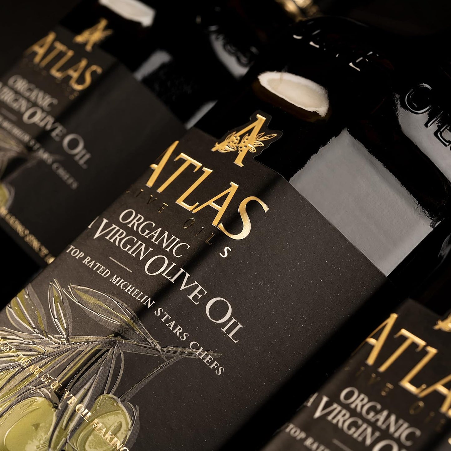 Atlas 750 Ml Organic Cold Press Extra Virgin Olive Oil with Polyphenol Rich from Morocco | Newly Harvested Unprocessed from One Single Family Farm | Moroccan EVOO Trusted by Michelin Star Chefs