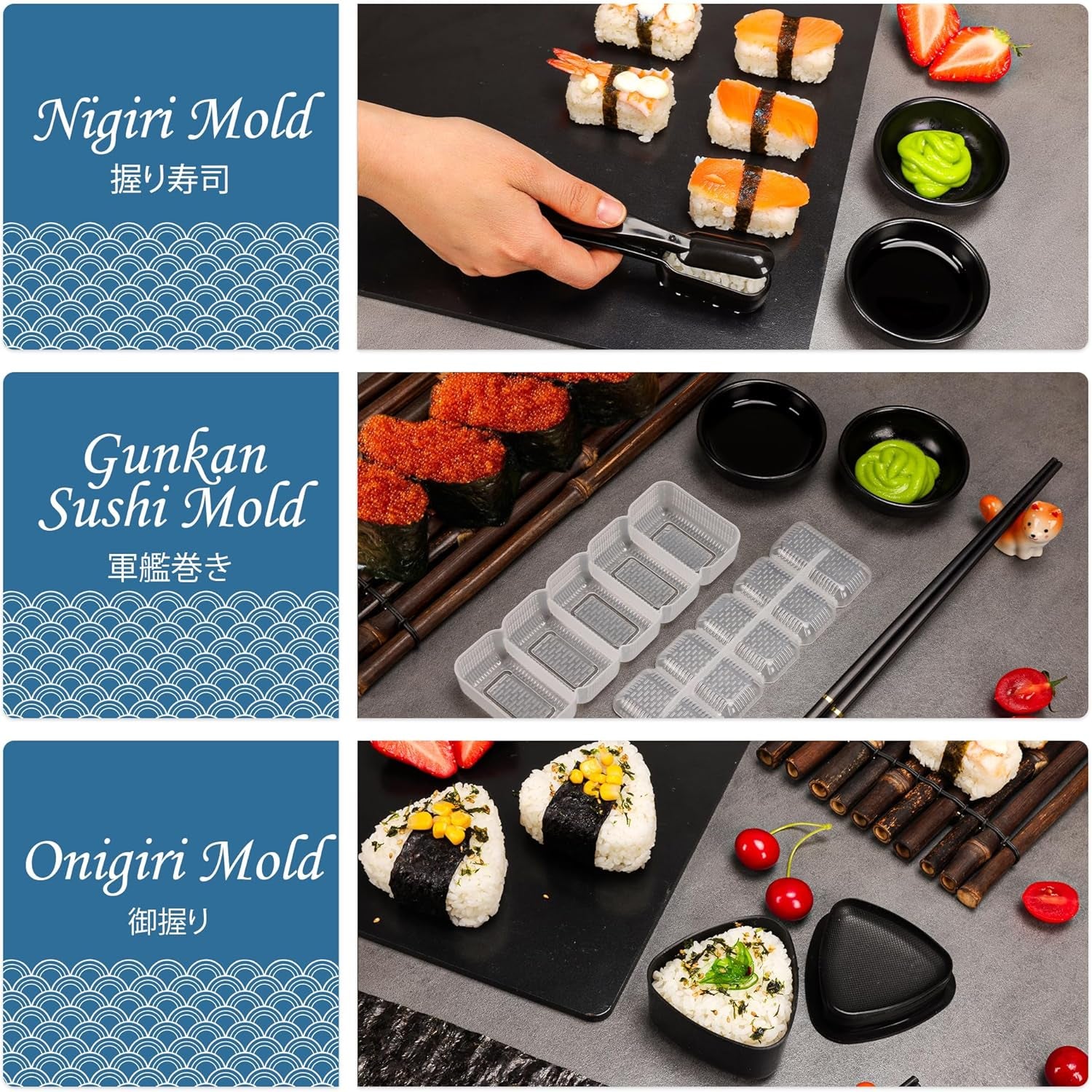 FUNGYAND Sushi Making Kit, 32-In-1 Complete Set with Bazooka Roller, Nigiri & Musubi Presses, Bamboo Mats, Knife, Peeler, Animal Rice Molds, Chopsticks & More – Perfect for Family Fun