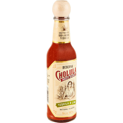 Cholula Tequila & Lime Reserva Hot Sauce (Crafted with 100% Agave Tequila), 5 Fl Oz