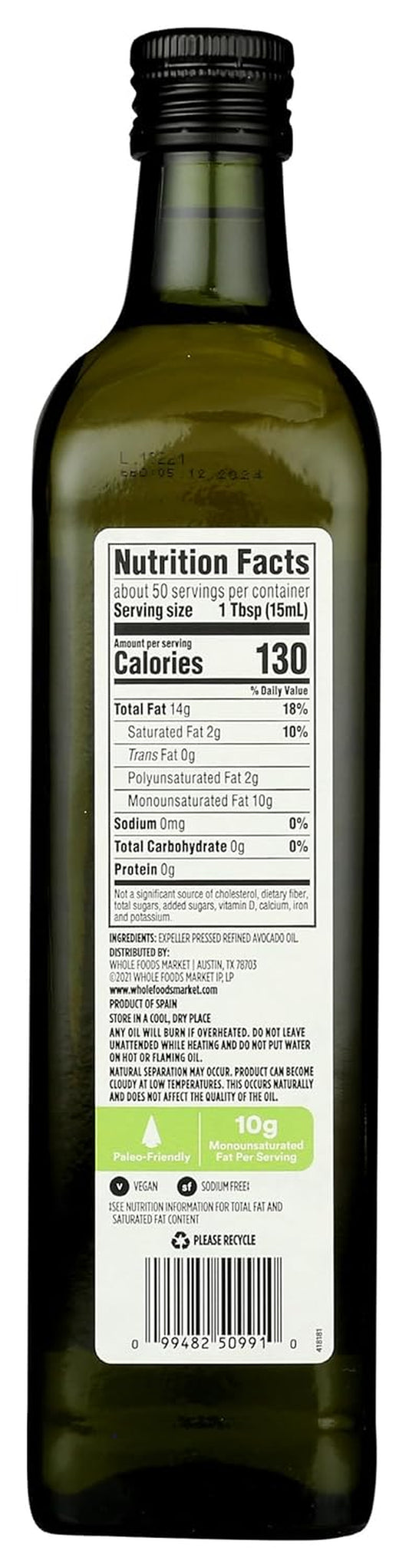 365 by Whole Foods Market, Avocado Oil, 25.4 Fl Oz