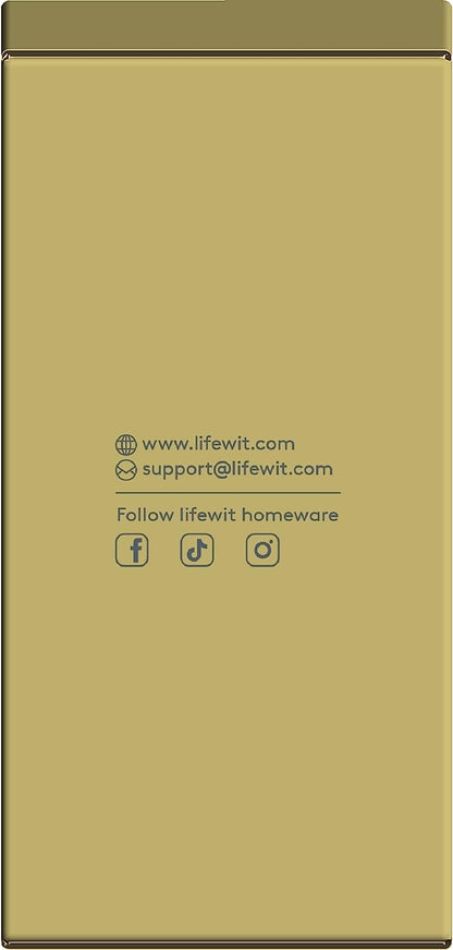 Lifewit Rice Dispenser 25 Lbs(11.3Kg), Rice Storage Container Sealed Moisture Proof with Measuring Cup for Kitchen Pantry Household, Bpa-Free