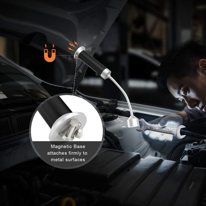 BBQ Grill Light Grilling Accessories for Outdoor, Magnetic Barbecue LED Night Lamp Flexible Gooseneck Cool Traveler Supplies Lighter, Men Dad Gift Pellet Smoker Griddle Gadget