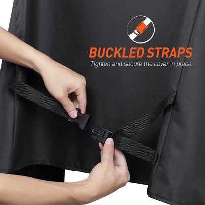 Pellet Grill Cover Compatible for Traeger 22, Lil Tex, Z Grill 550, Heavy Duty Waterproof Outdoor Full Length Smoker Cover, Fade Resistant Wood Pellet Grill Cover