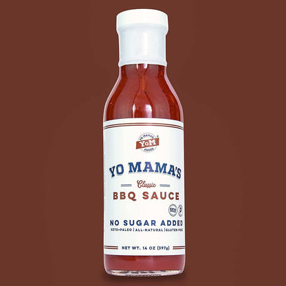 Keto Barbecue BBQ Sauce by Yo Mama'S Foods – (Pack of 2) - Vegan, No Sugar Added, Low Carb, Low Sodium, Gluten Free, Paleo, and Made with Whole Non-Gmo Tomatoes!