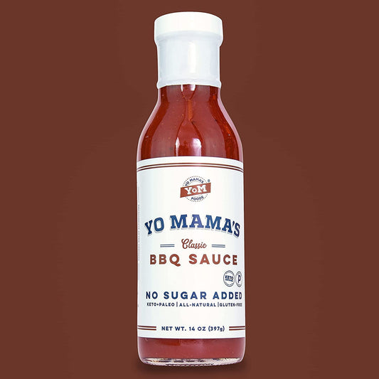 Keto Barbecue BBQ Sauce by Yo Mama'S Foods – (Pack of 2) - Vegan, No Sugar Added, Low Carb, Low Sodium, Gluten Free, Paleo, and Made with Whole Non-Gmo Tomatoes!