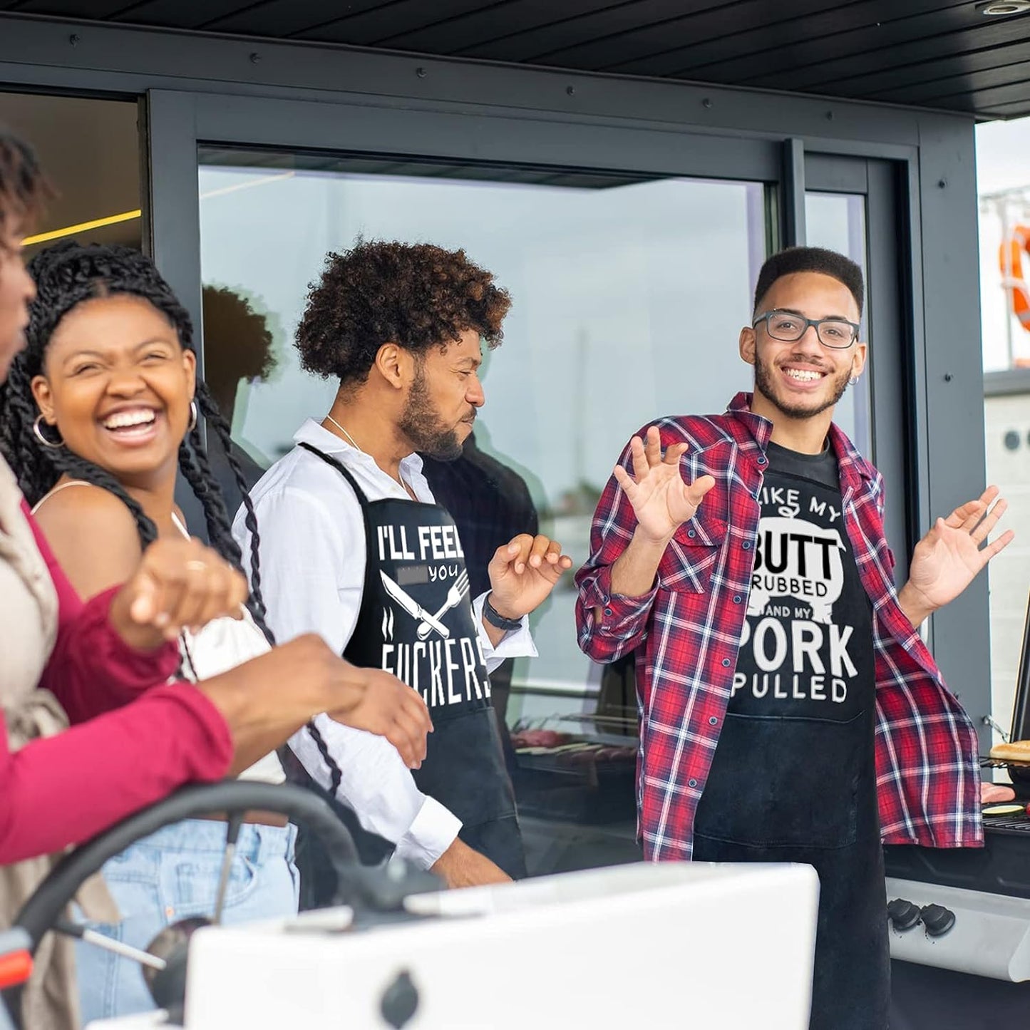 2 Pack-Funny Aprons for Men Birthday Gifts for Dad Mens Gifts Birthday Gifts for Men Kitchen Chef Grilling Cooking BBQ Apron