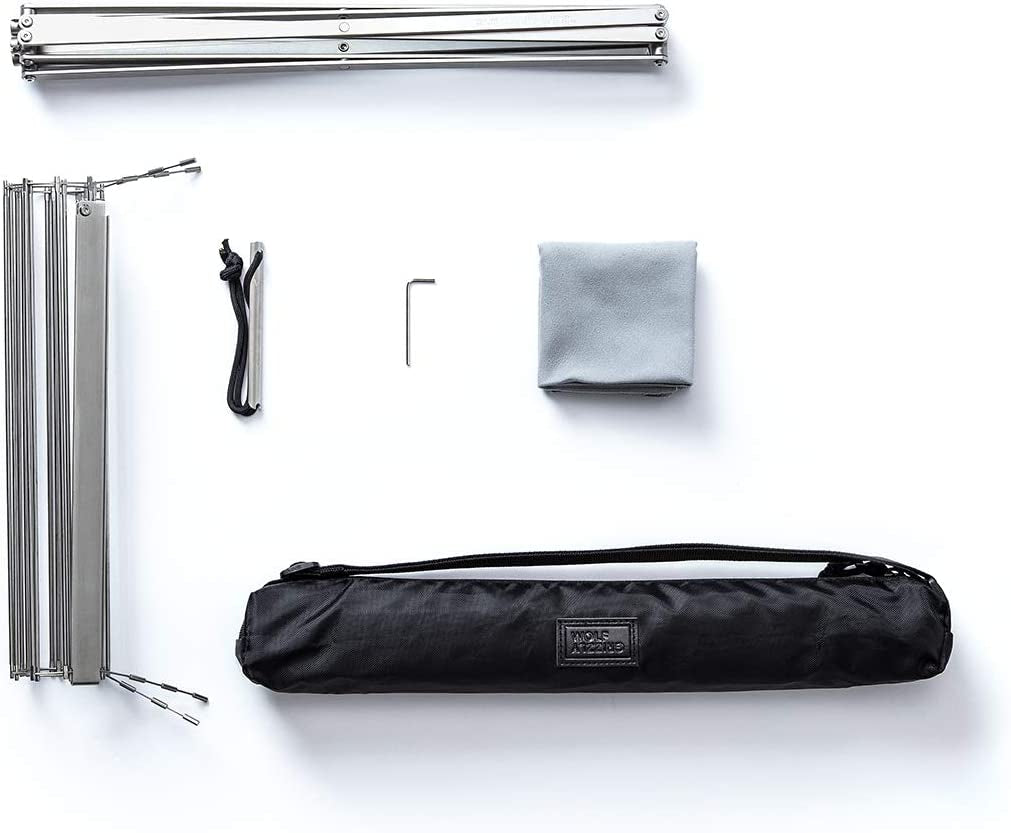 Wolf and Grizzly Grill Edition Kit | Camping Grill for Backpacking, Camping and Bushcraft | the Perfect Compact, Folding Grill for Your Next Adventure | Camping Grill Grate over Fire/Campfire Grill