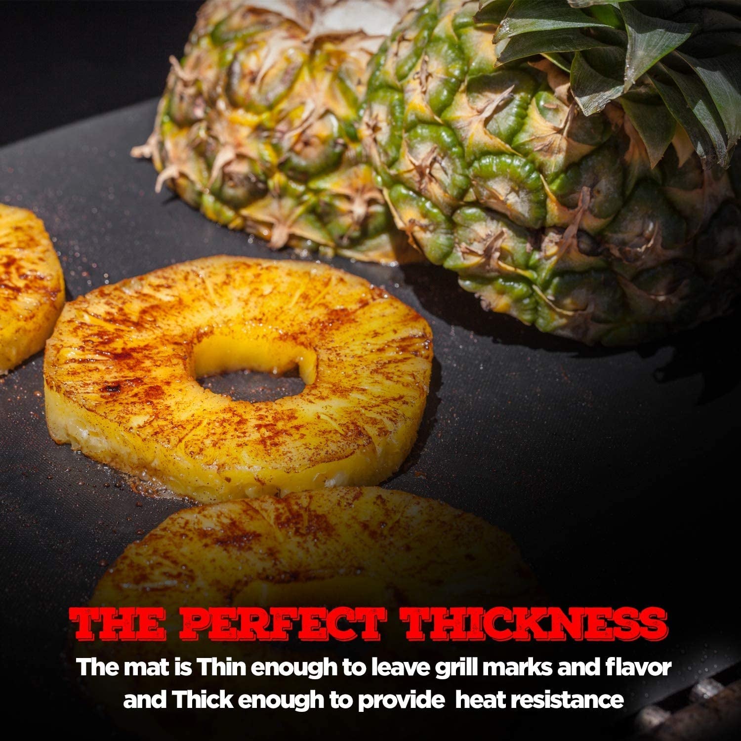 Grill Mat, Best BBQ Mat - Heat Resistant up to 600 Degree - Nonstick, Reusable, Dishwasher Safe, Set of 3