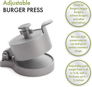 Cuisinart CABP-300 Adjustable Burger Press, Makes 1/4Lb to 3/4Lb Patties