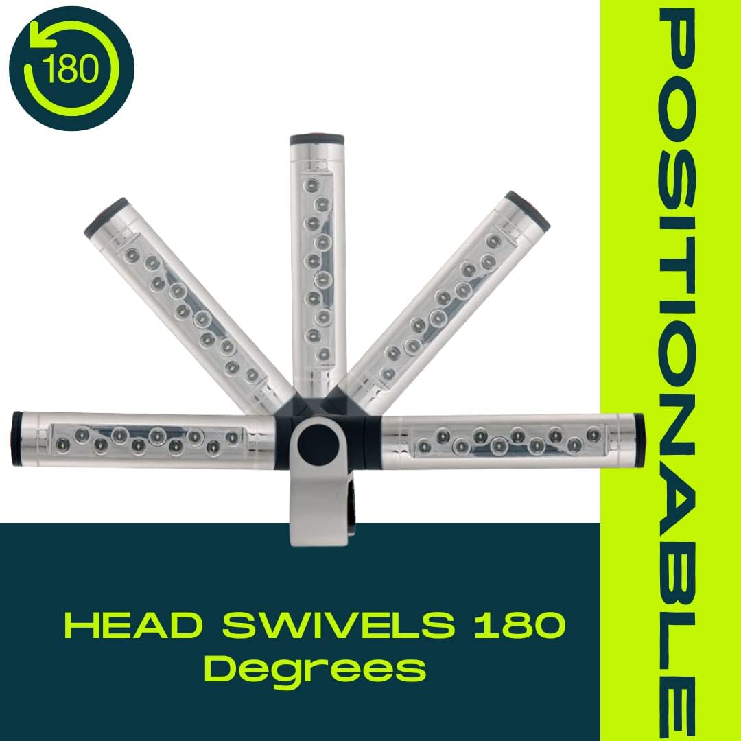 Barbecue Grill Light BBQ Grill Light- Battery Operated LED BBQ Light Aluminum Clamp Barbeque Grill Lights - Grill Lights for Outdoor Grill or Smoker - the Best BBQ Grill Accessories - BBQ Light