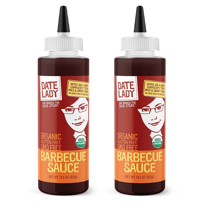 Organic BBQ Sauce | Gluten Free | Paleo Friendly | No Corn Syrup or Cane Sugar | No Added Flavors or MSG (2-Pack) Vegan Sauce
