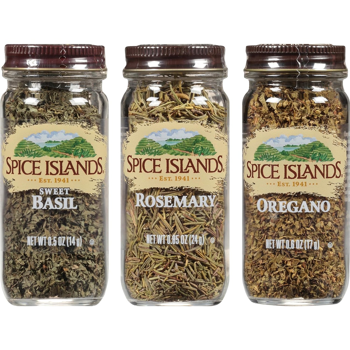 Spice Islands Italian Seasoning Variety Pack with Oregano, Basil, and Rosemary