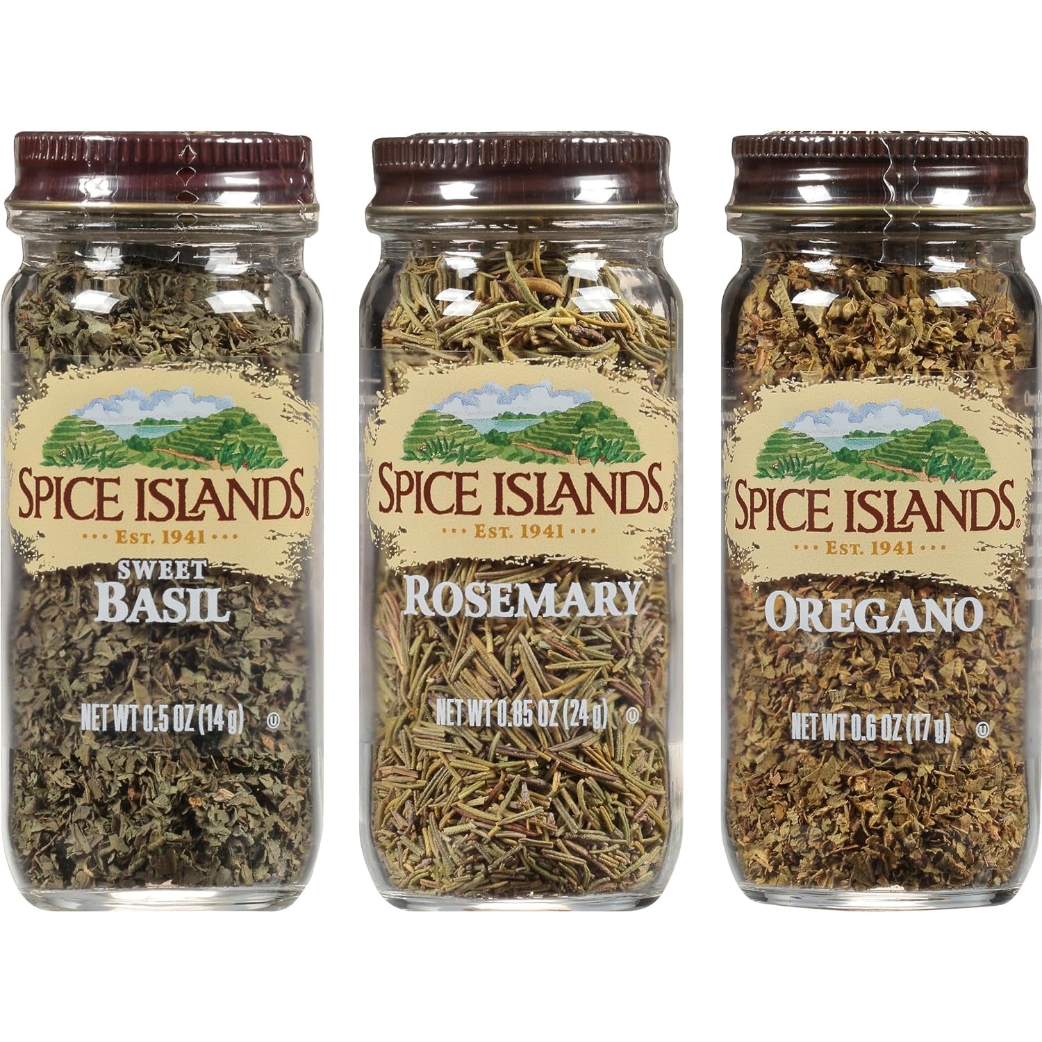 Spice Islands Italian Seasoning Variety Pack with Oregano, Basil, and Rosemary