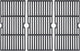 Grill Grates Replace for Charbroil 463420508, 463420509, 463420511 463436213 463436214 463440109, Master Chef, Thermos, Backyard and Others Grills, 16 7/8" Cast Iron Grill Grates(Set of 3)