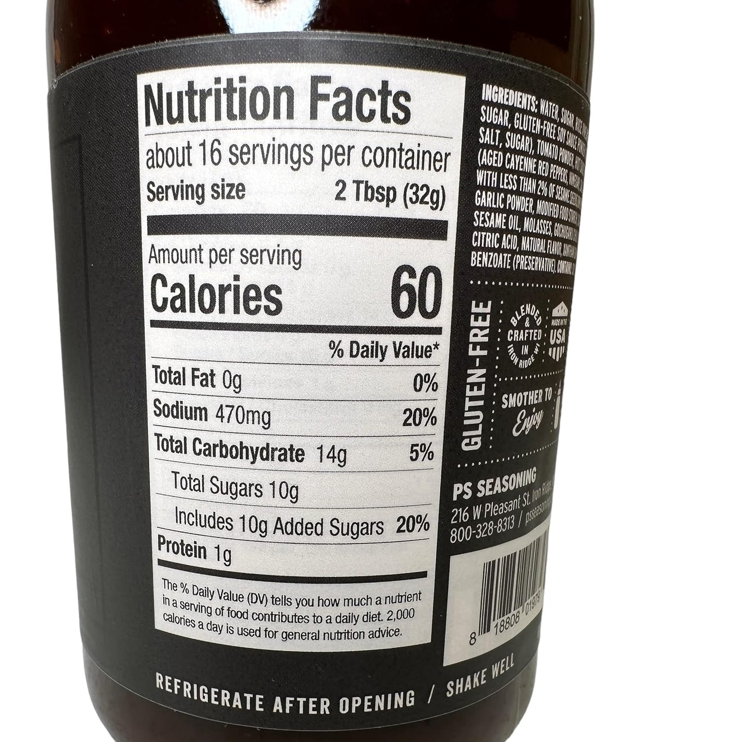 PS Seasoning Blackbelt Korean BBQ Sauce - Great on Beef Short Ribs, Pork Belly, Kabobs, Burgers, Salmon and More