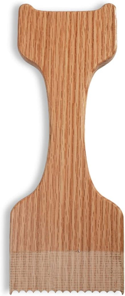 Grill Scraper, Soild Oak Wooden Grill Brush, Grill Scraper for Outdoor Grill, Bristle Free Grill Scrapers, Grill Grate Cleaner Safe Wood Grill Brusher