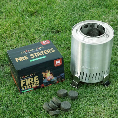 Fire Pit Starters for Solo Stove Mesa, 60 Count Fireplace Starter Great Accessories Tool for Grilling Camping Cooking Campfires and BBQ Light Fire Wood Charcoal and Sticks