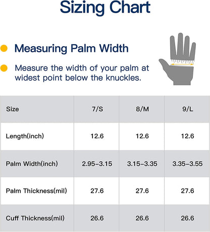 LANON 3 Pairs Wahoo Skin-Friendly Cleaning Gloves, Dishwashing Kitchen Gloves with Cotton Flocked Liner, Reusable, Non-Slip, Canary Green, Medium