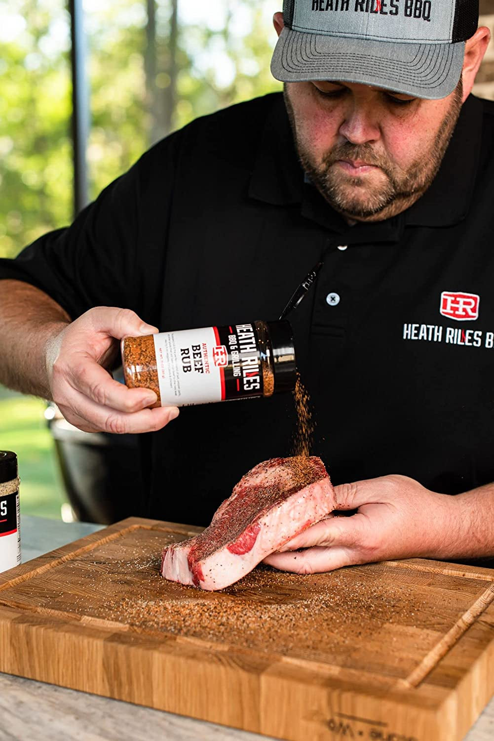 Heath Riles BBQ Beef Rub Seasoning, Champion Pitmaster Recipe, Shaker Spice Mix, 11 Oz.