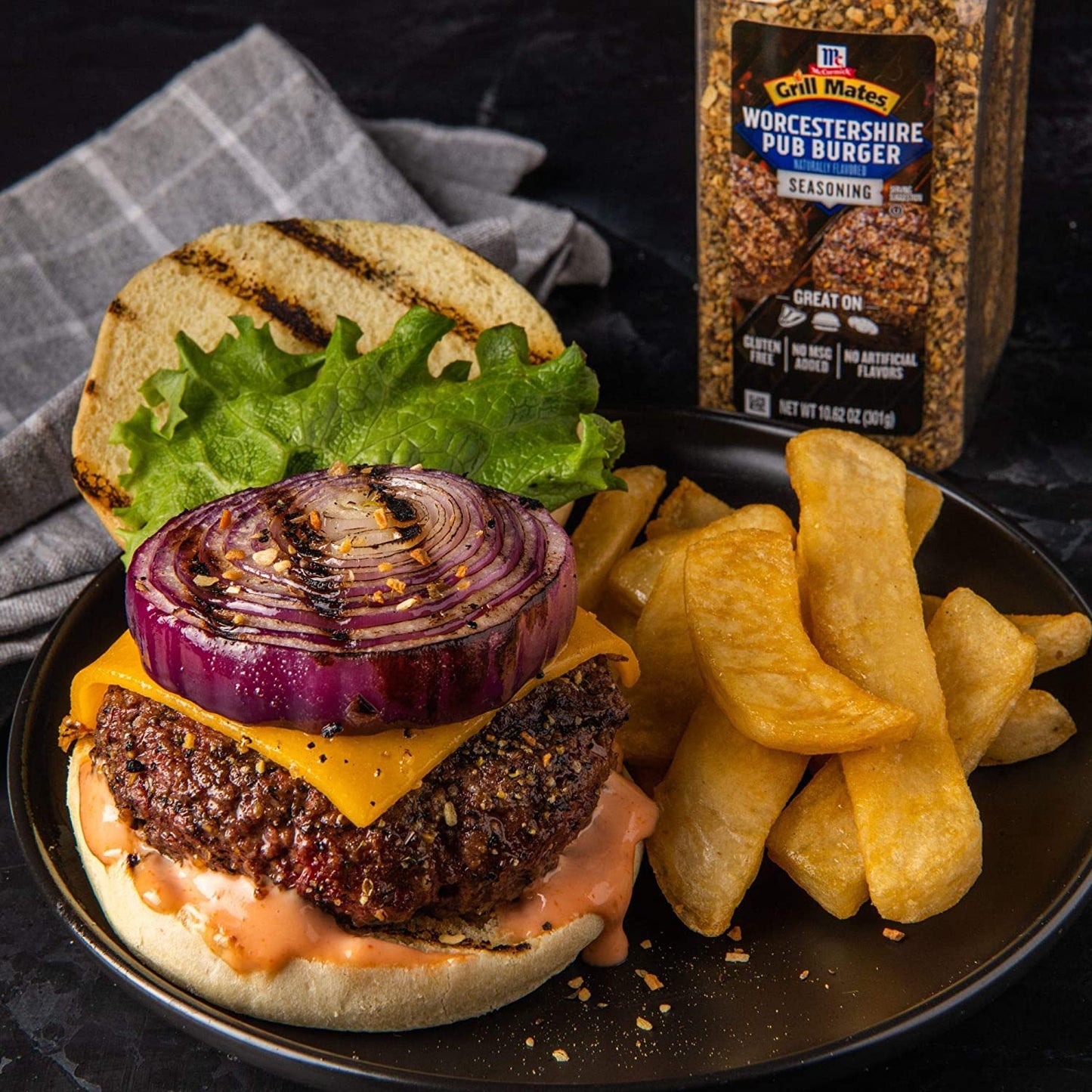 Mccormick Grill Mates Worcestershire Pub Burger Seasoning, 10.62 Ounce