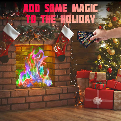 HGD (25 Pack) Magic Campfire Fire Color Changing Packets Fire Pit, Fire Color Packets,Magical Color Fire Packets, Bonfire Color Changing Packets, Campfire Color Flame Packets for Kids & Adults