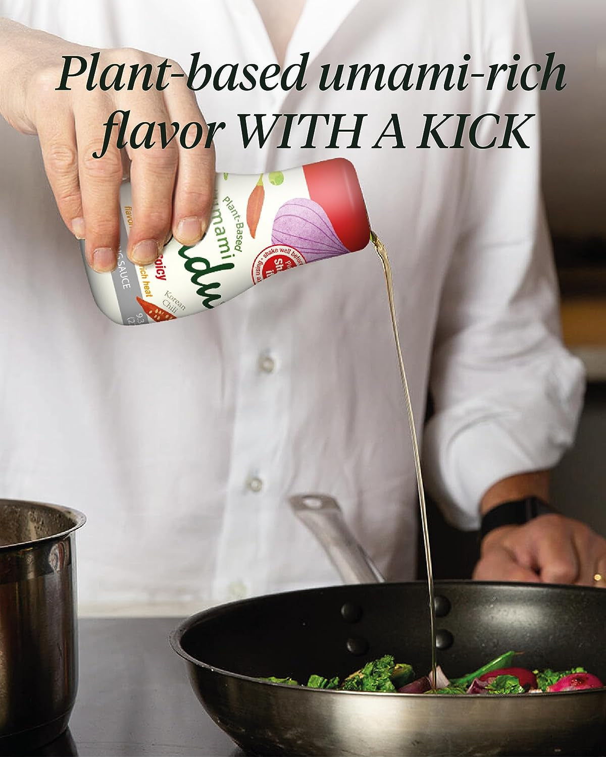 Yondu Hot & Spicy - Plant-Based Spicy Seasoning Sauce – Flavorful Umami Rich Heat to Awaken Your Palate. Better Than: Fish Sauce, Soy Sauce, Bouillon (9.3 Fl Oz)