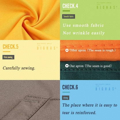 Adjustable Bib Apron with Long Ties for Women Men 18 Colors Chef Kitchen Cooking