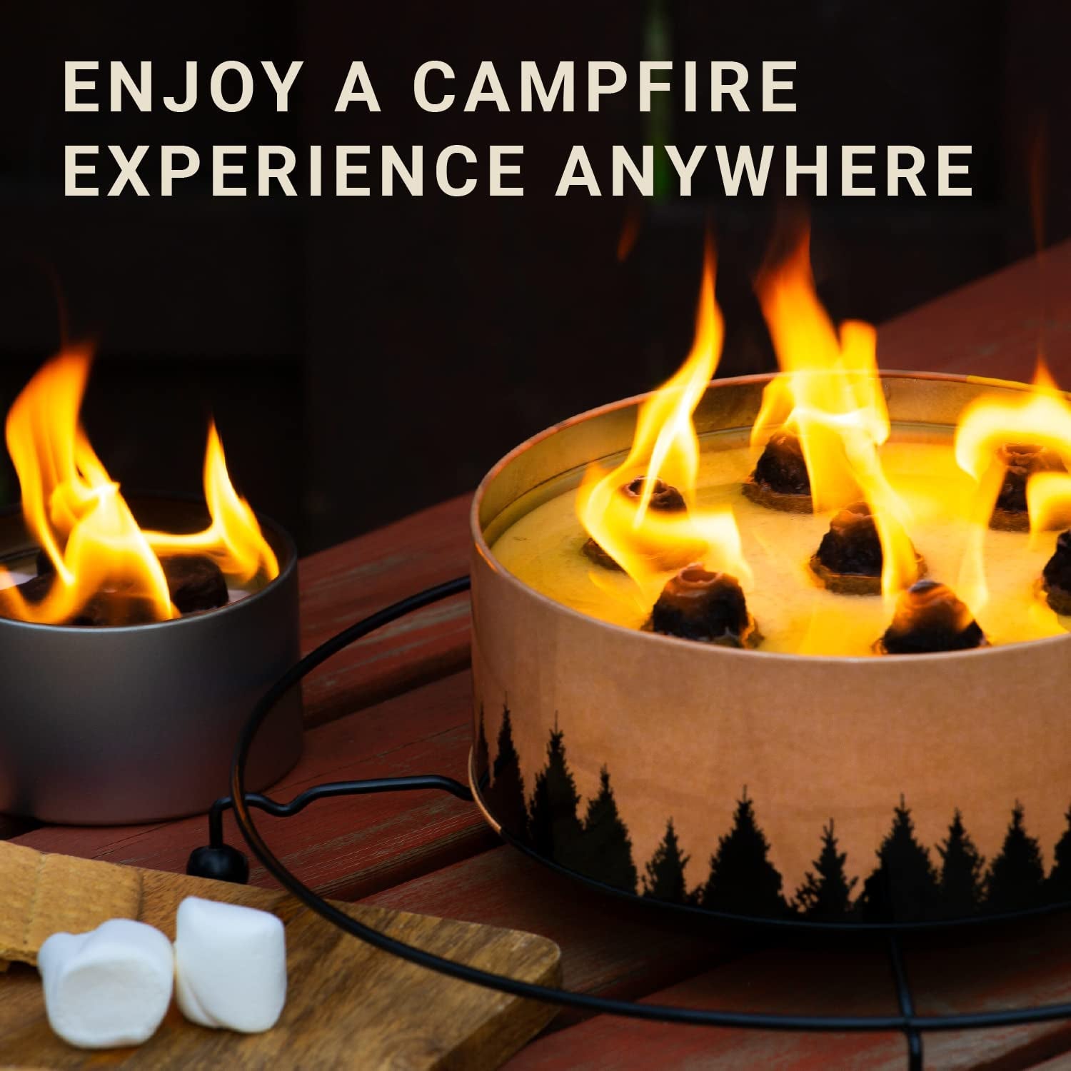 Radiate - Campfire Trivet - Turn Your Campfire into a Tabletop Experience - Metal Holder Campfire and Campfire Mini - Powder-Coated Steel - 13.4" Diameter