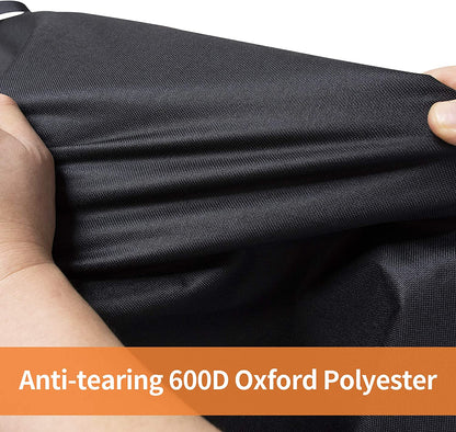 round Grill Cover-19.5"(Dia) 32"(Tall) Water Proof Heavy Duty Outdoor Canvas BBQ Grill Cover Dome Smoker Cover for George Foreman Gfo3320 Gfo240 or Similar Size Grills.