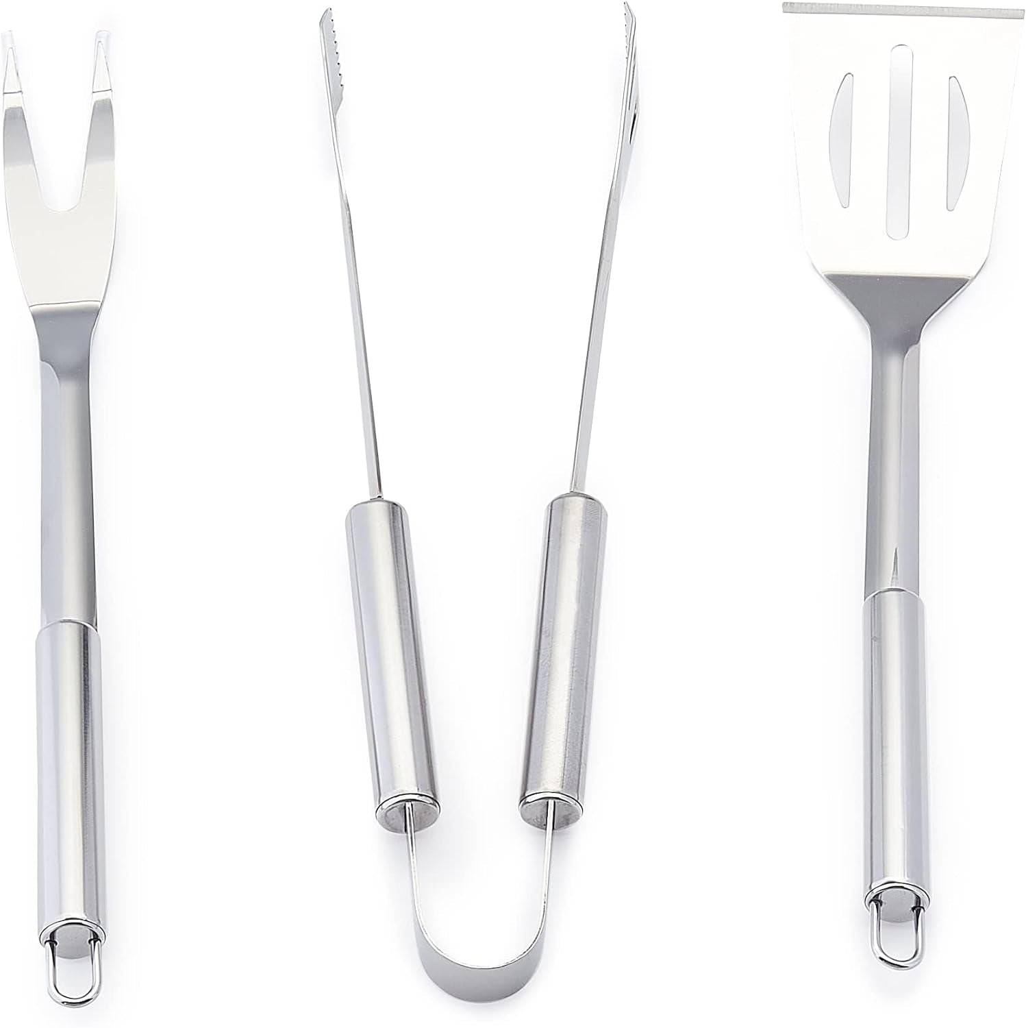 4-Piece Stainless Steel Barbeque Grilling Tool Set with Carry Bag