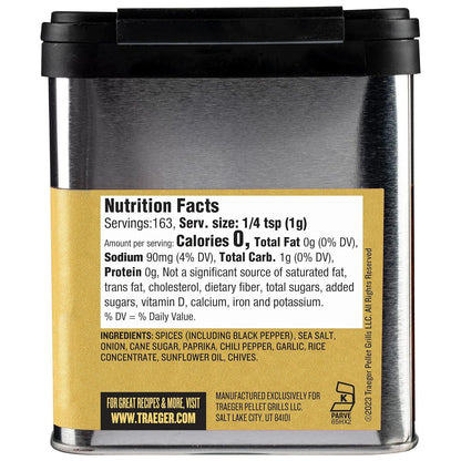 Traeger Grills SPC216 Breakfast Rub with Seat Salt, Paprika, & Chives 5.75 Ounce (Pack of 1)