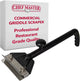 Commercial Griddle Scraper, Flat Iron Grill Griddle Scraper, Professional Restaurant Grade Quality, Blackstone Grill Griddle Scraper, Long Handle for Added Protection, Model 90254