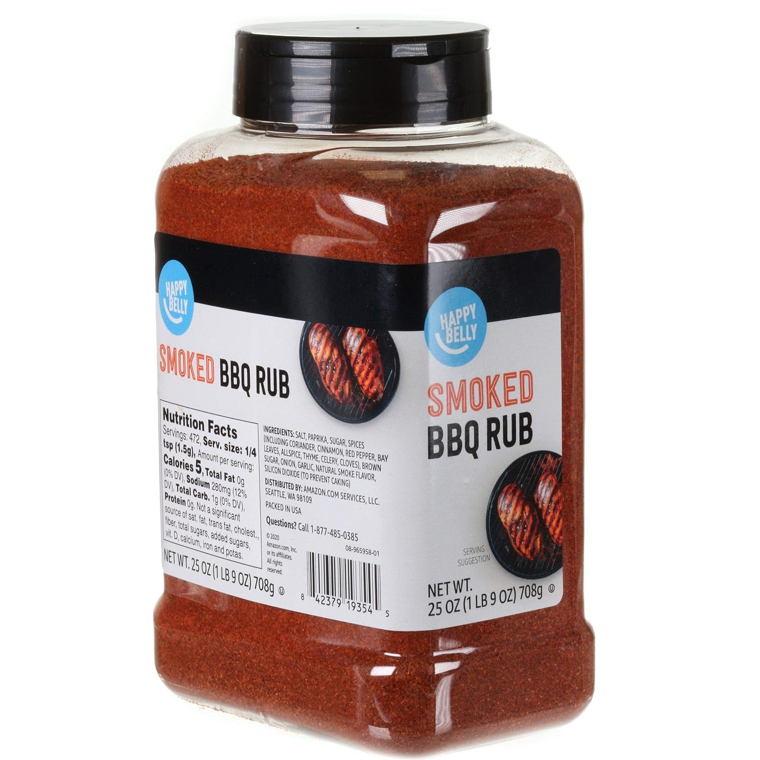 Amazon Brand -  Smoked BBQ Rub, 1.5 Pound (Pack of 1)