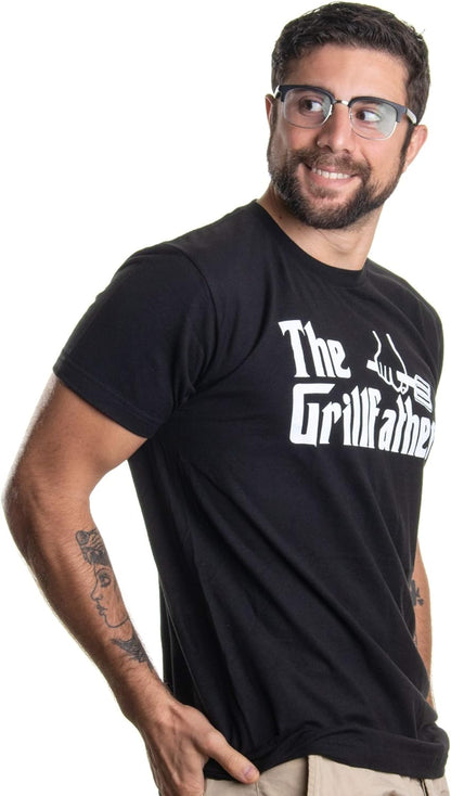 The Grillfather | Funny Dad Grandpa Grilling BBQ Meat Humor T-Shirt Joke for Men