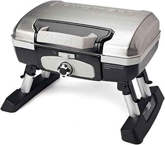 CGG-180TS Petit Gourmet Portable Tabletop Gas Grill, Stainless Steel