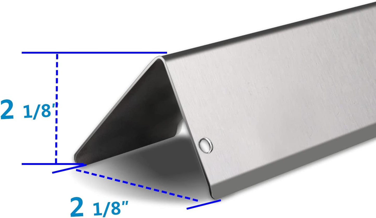Grill Flavorizer Bars Heat Deflectors Gas Grill Replacement for Weber 66041, 66033, 66796, Weber Genesis II E-410, S-410, Genesis II LX E-440, S-440, Stainless Steel Grill Parts 17 Inch