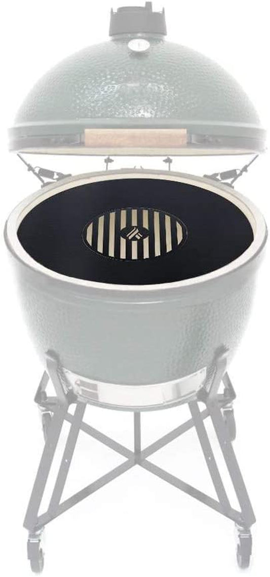 18" Replacement BBQ Grill Grate Griddle/Grate Combo with 3" Risers for Kamado, Green Egg, Acorn, Other round Grills