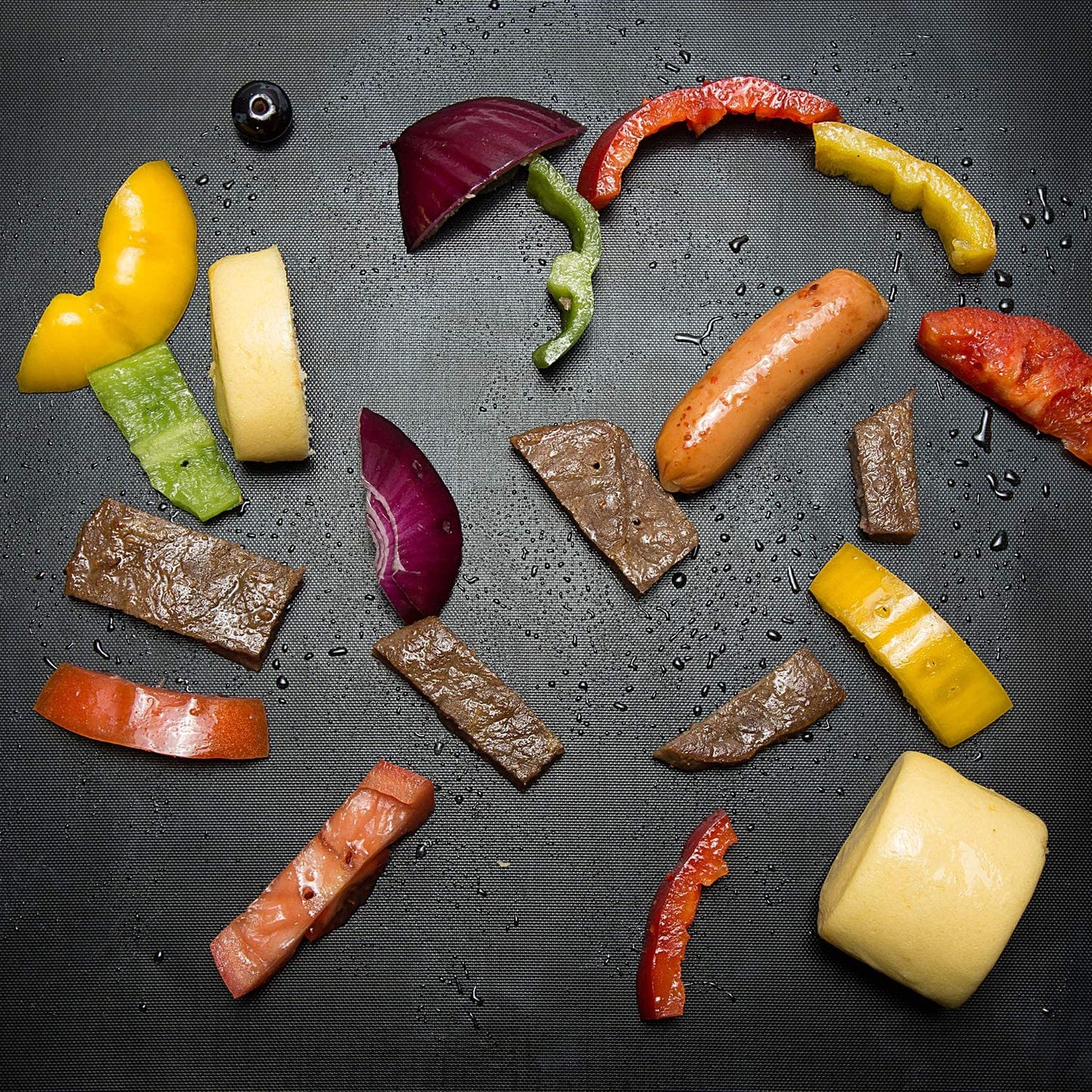 Grill Mat - Set of 5 Heavy Duty Grill Mats Non Stick, BBQ Outdoor Grill & Baking Mats - Reusable, Easy to Clean Barbecue Grilling Accessories - Work on Gas Charcoal Electric - Extended Warranty