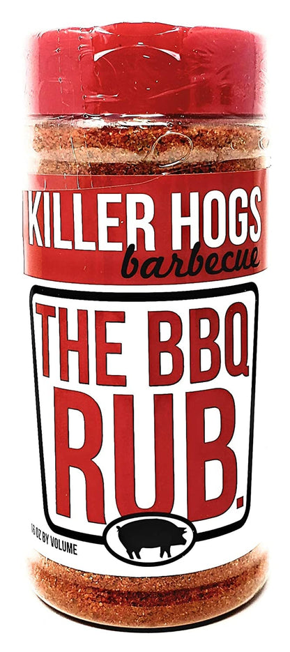 Killer Hogs Barbecue Rub Variety Pack - Original BBQ Rub, Hot BBQ Rubs, and A.P. Seasoning - Pack of 3 Bottles - 16 Oz per Bottle - 48 Oz Total