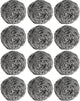 12Pcs Scourer Steel Wool Scrubber - Steel Wool for Cleaning Dishes Pans Pots Ovens Grills Stainless Steel Scrubber for Kitchen Sinks Cleaning Steel Wool Pads Metal Scrubber 12 Pack