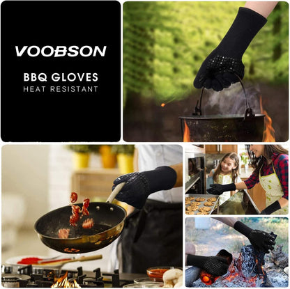 Grill Scraper Tool - Bristle Free Safe BBQ Cleaner with 1 Reusable Cleaning Gloves - Stainless Steel Heavy Duty Barbecue Brush Substitute Extended Handle & Bottle Opener Accessories