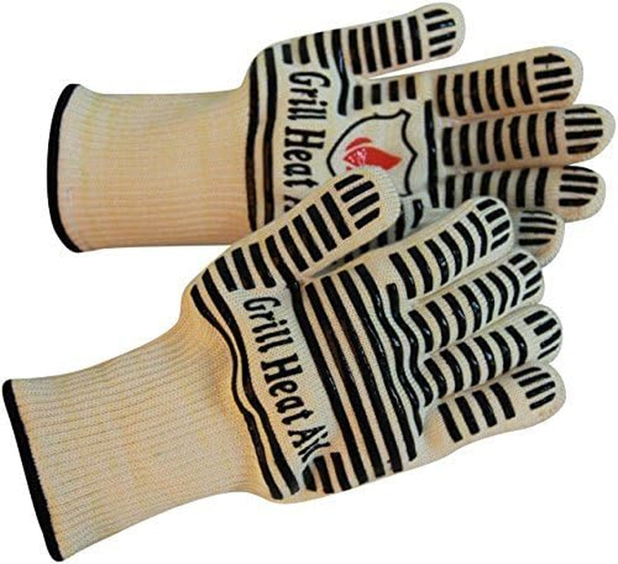 Extreme Heat Resistant Grill/Bbq Gloves | Premium Insulated Durable Fireproof Kitchen Mitts Designed for Cooking, Grilling, Frying, Baking | Indoor/Outdoor Accessories for Men & Women