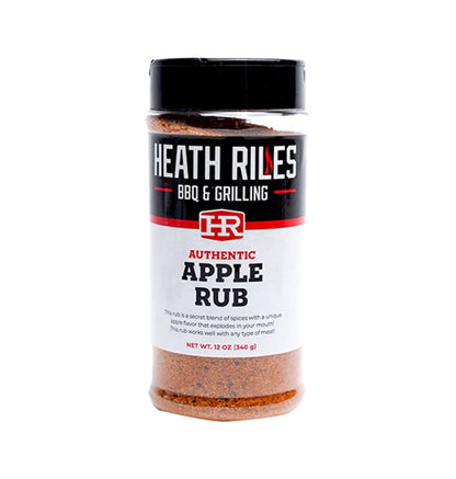 Heath Riles BBQ Apple Rub Seasoning, Champion Pitmaster Recipe, Shaker Spice Mix, 12 Oz.